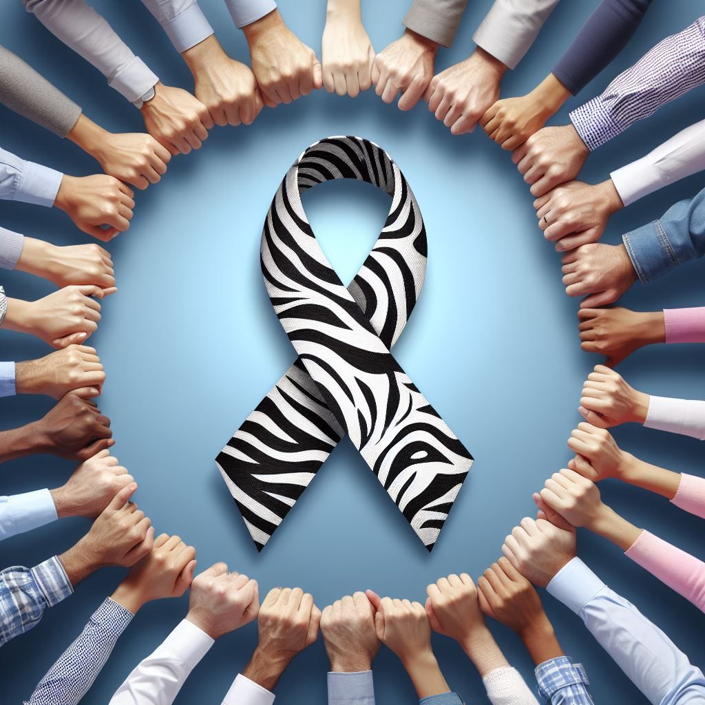 Comunidad unida alrededor del símbolo del Cáncer Neuroendocrino
